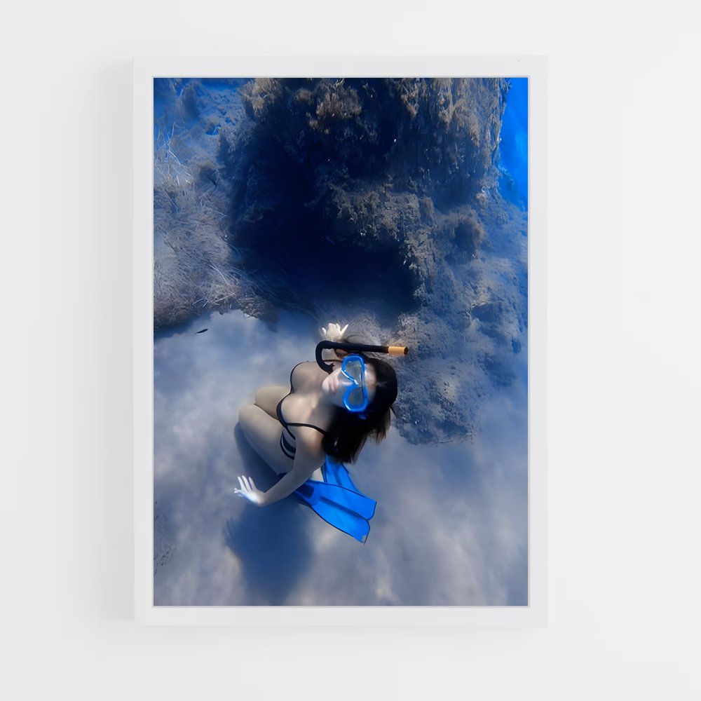 Poster Liberté Abyssale – affiche Plongée en apnée (vue 3)